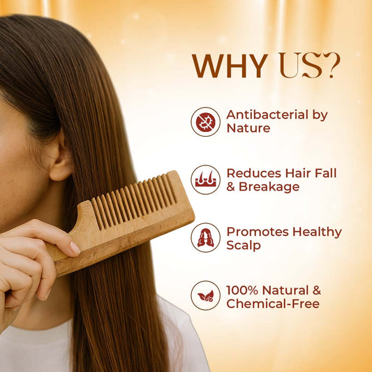 Sherrin's Organic Half Wooden Comb
